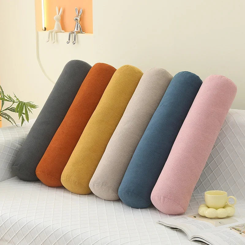 Body Pillow Pregnancy Pillows Chin Lumbar and Leg Support Stomach and Back Sleepers Adjustable Bendable Roll Pillow for Sleeping