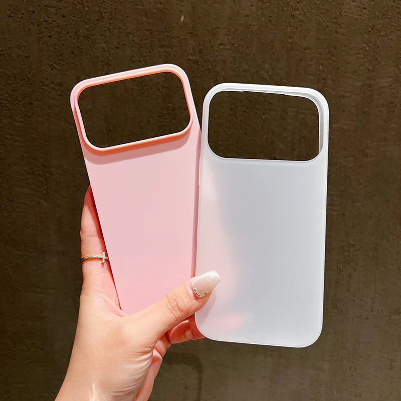 Luxury Candy Color Clear Matte Phone Case For iPhone 17 16 15 14 17 Air Shockproof Bumper Soft Jelly Cover