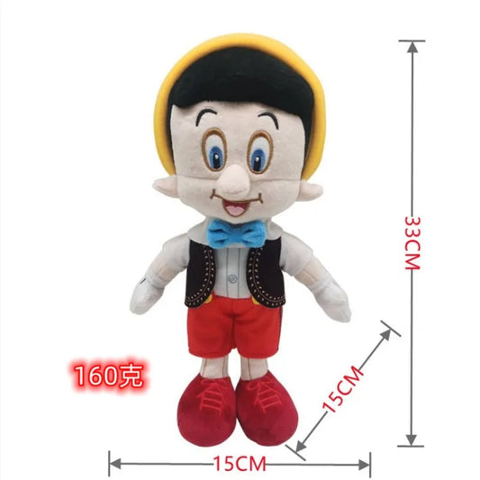 Pinocchio Jiminy Cricket Figaro Plush Toy Soft Stuffed Doll 33cm