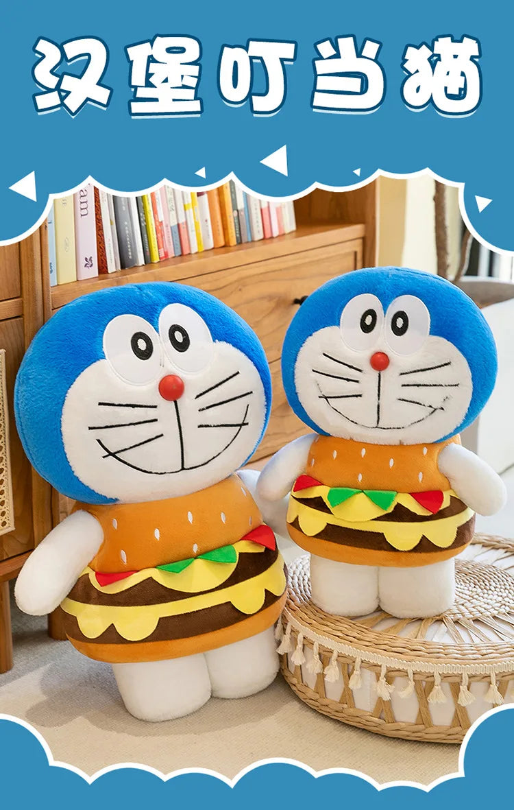 Large Blue Robot Cat Plush Stuffed Doll Toy