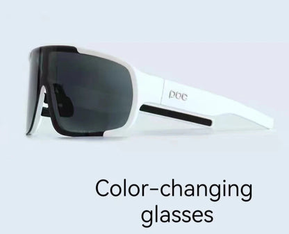 poc color-changing riding glasses Mountain road bike windproof eye protection myopia bicycle day and night goggles