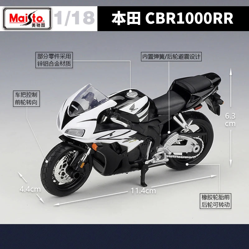 1 18 Scale Honda CBR1000RR Diecast Motorcycle Model