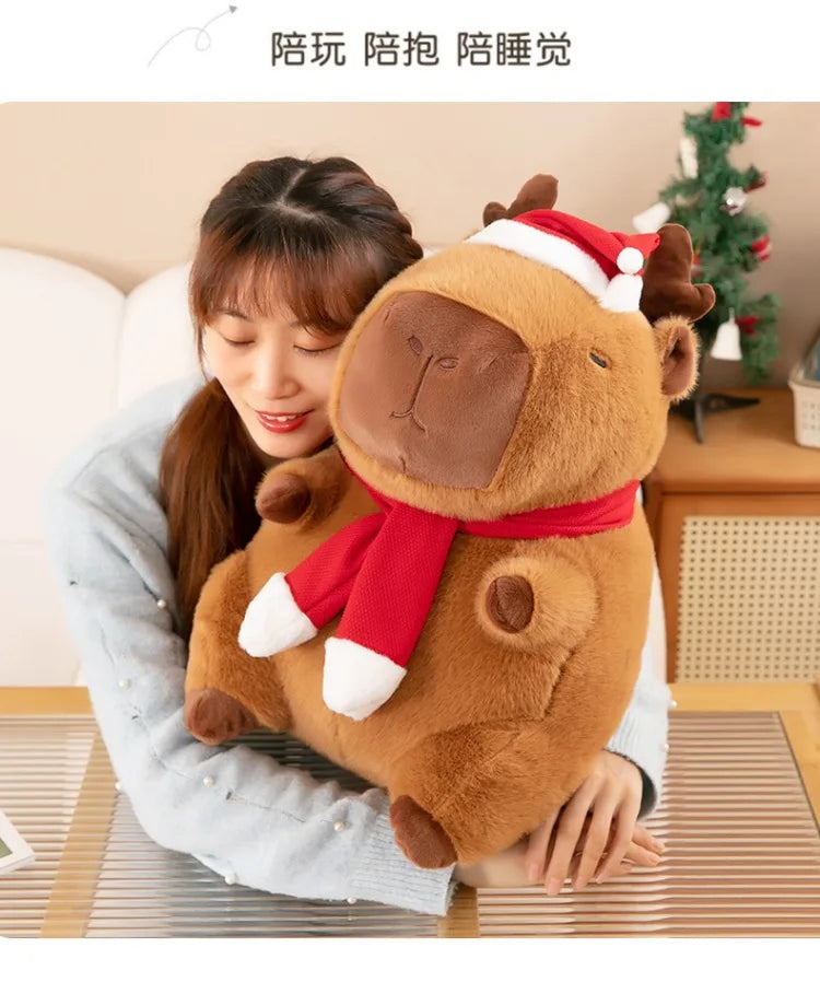 New 50cm Kawaii Capybara Plush Toy Capybara Stuffed Doll Christmas Gift Kids Birthday Xmas Present Cuddly Pillow Factory