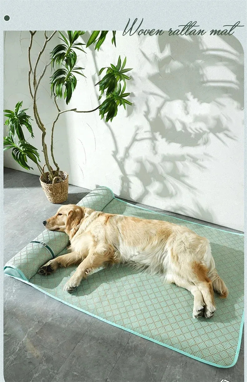 Cooling Dog Bed Mat Washable Pet Cushion Mattress