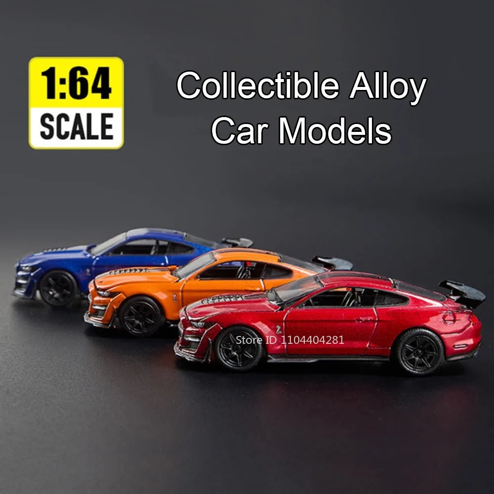 1:64 Scale JDM Corvette GT500 Firebird Daytona Stardust Alloy Diecast Models Toys Series Miniature Cars for 's Toy Gifts