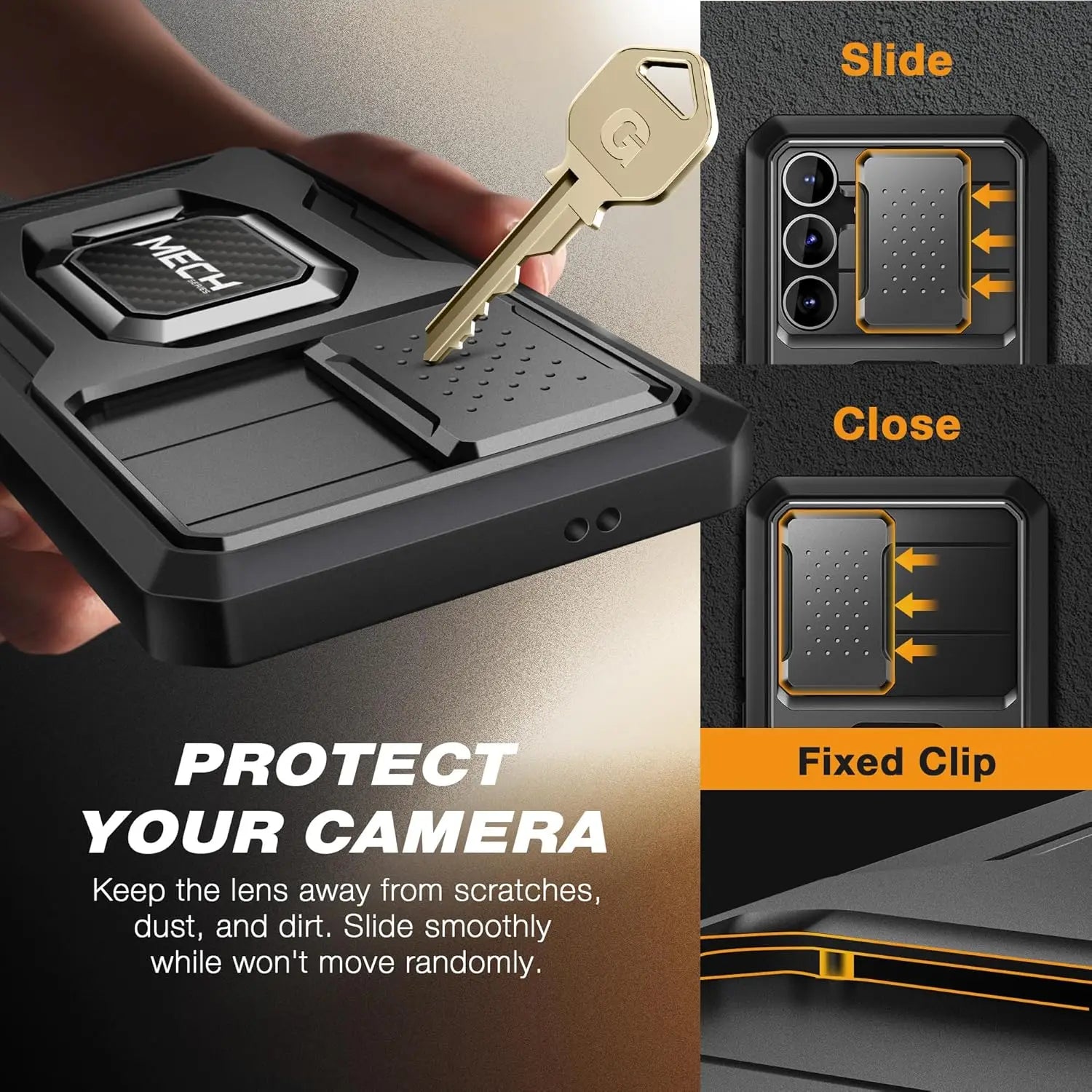 For Samsung Galaxy S24 Plus Case with Tempered Glass Screen Protector Full Body Protection Military Grade Shockproof Phone Case