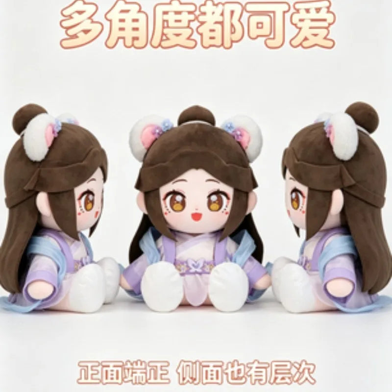 Ancient Style Bear Ear Girl Plush Doll Soft Stuffed Toy