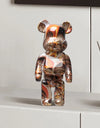 27cm Graffiti Bear Figurine Home Decoration Animal Statue Storage Money Jar Modern Room Sculpture Table Decor  Statues