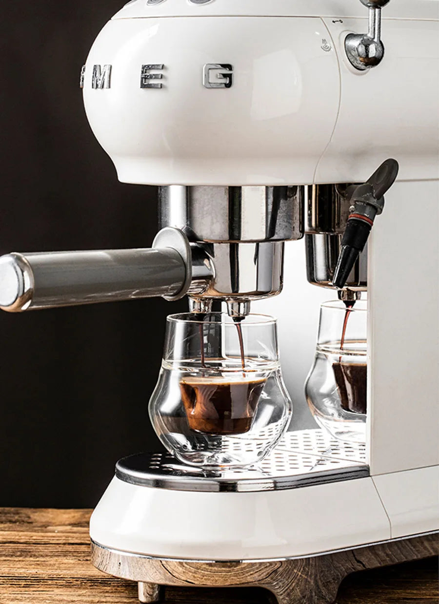 120/130ml Double-layer Glass Cup Hanging Ear Espresso Coffee Cup Anti-scalding Milk Party Brandy Wine Teacup Clear Mug