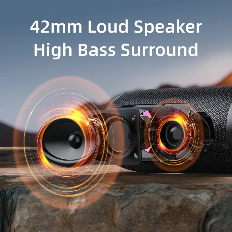50W Portable Super Subwoofer Portable Speaker Home Outdoor Waterproof Column Bluetooth Speaker Sound Box