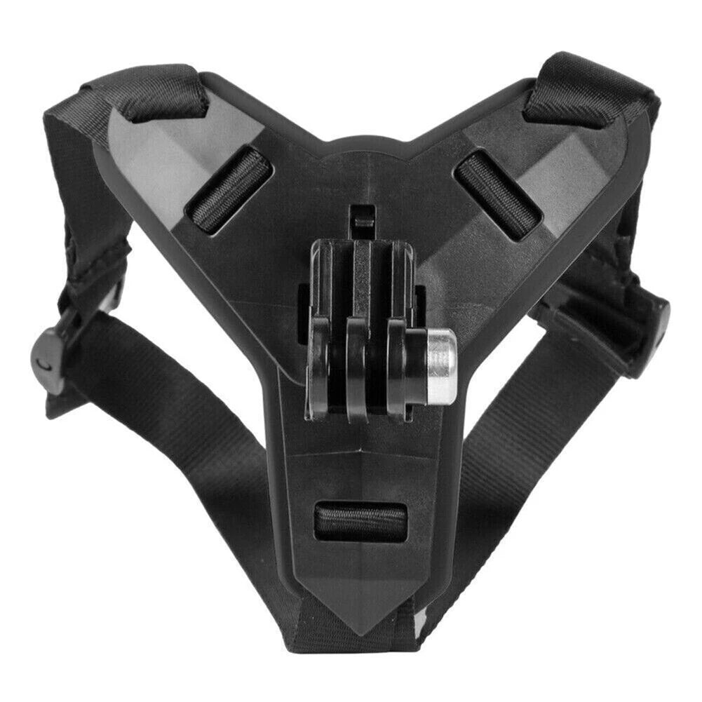Motorcycle Helmet Chin Strap Mount Adjustable Action Camera Holder for Sports Recording