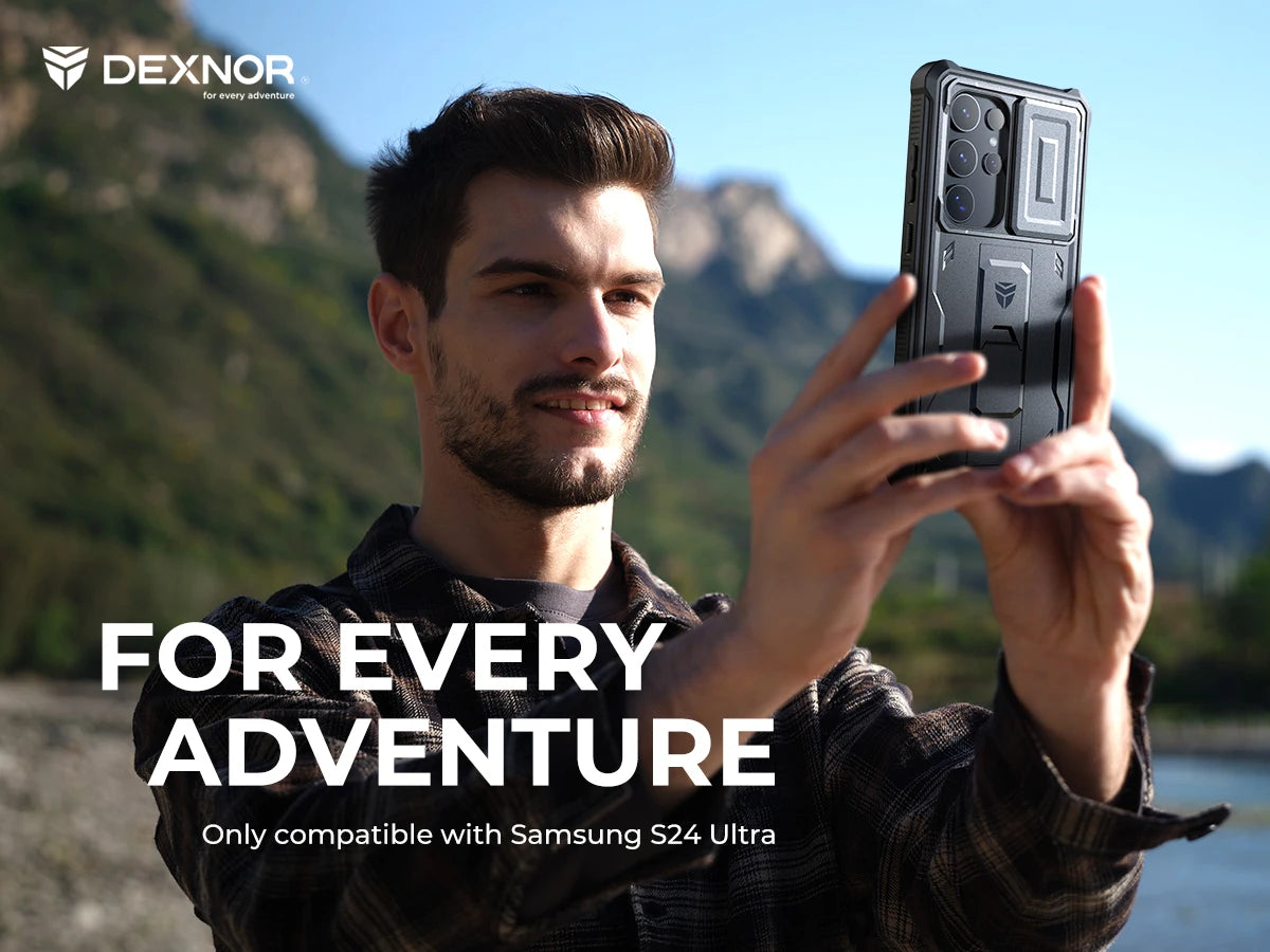 For Samsung Galaxy S24 Ultra 6.8 inch 2024 Case Full Body Rugged Case with Camera Cover & Built-in Screen Protector Kickstand