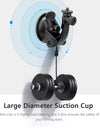 for Gopro Hero 11 10 9 Car Glass Suction Cup Holder with Adapter Screw for Smartphones for Insta360 X3 One X2 Accessories