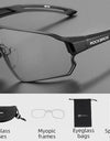 Photochromic Bicycle Glasses UV400 Goggle Large Frame Men Women Sports Bike Eyewear Sungless Adjustable Cycling Glasses