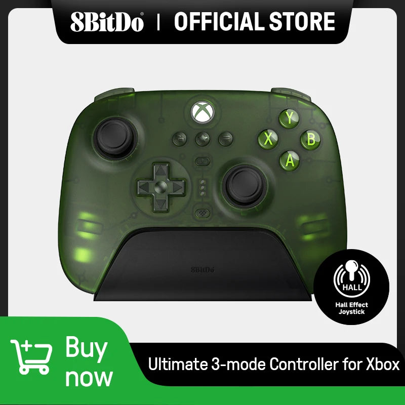 Wireless Gaming Controller with Hall Effect Joysticks for Xbox and PC