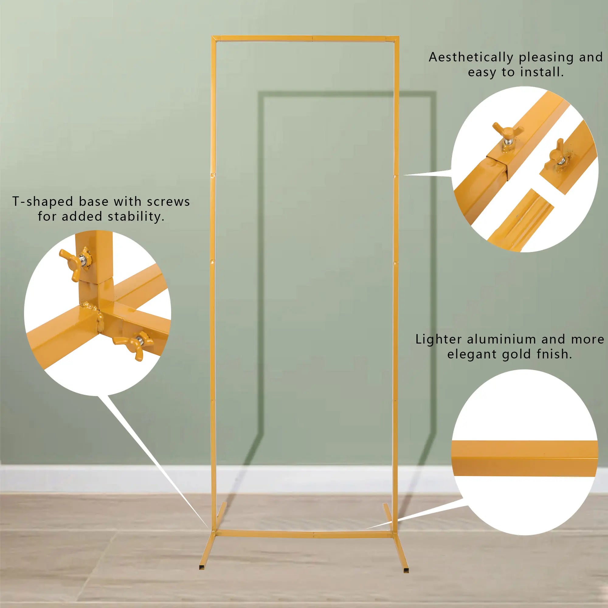 Wedding Arch Metal Iron Backdrop Stand Wedding Floral Decoration Props Birthday Party Balloon Arch Backdrop Stand  Shower