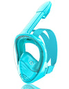 Kids Full Face Snorkel Mask Diving Mask With Detachable Camera Mount Wide View Anti-Fog Anti-Leak Snorkeling Swimming for Child