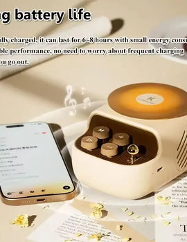 Aromatherapy Night Light Creative Mini Atmosphere Wireless Bluetooth Speaker Desktop High Sound Quality Ornament Bass Cannon