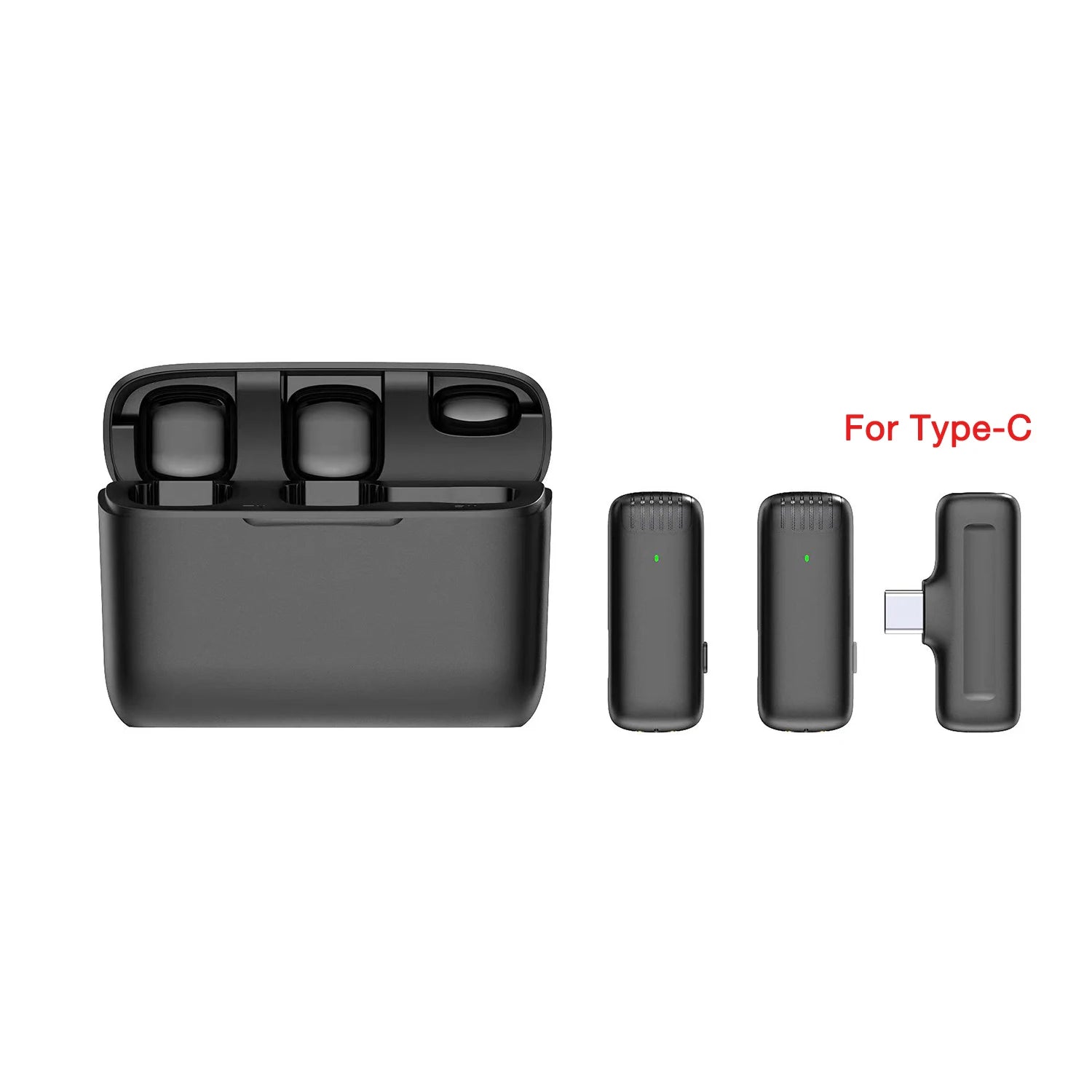 Wireless lavalier microphone/portable charging case microphone/audio and video recording iPhone Android computer live game