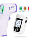Digital Infrared Thermometer Forehead Body Non-Contact Fever Thermometers Medical Portable Finger Pulse Oximeter Blood Oxygen