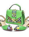 Latest Design Matching Nigerian Party Shoes and Bags for Ladies Patent Leather Shoes for Women Sandals African Bag and Shoe Sets