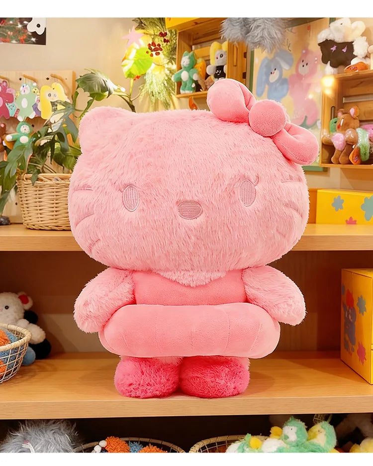 Sanrio Style Tie Dye Plush Doll Pillow Soft Stuffed Toy