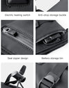 Winter Heating Cycling Gloves Black Ski Waterproof With Battery Warm Electric Heating Temperature Control Outdoor Riding Gloves