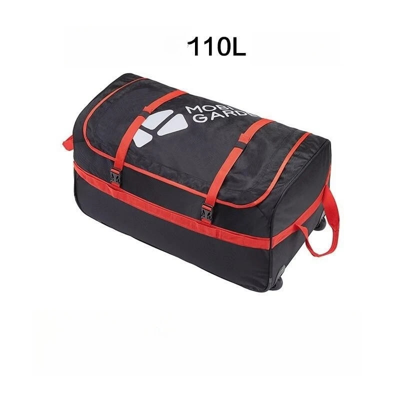 80/110L Large Capacity Folding Tug Bag Outdoor Camping Travel Suitcase Picnic Food Storage Bag Camping Equipment Storage Box