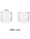 2/4pcs Double Walled Glass Coffee Cup Set Of 240/300ml Cup With Insulated Layer For Latte Cappuccino Heatresist Teacup Milk Mug