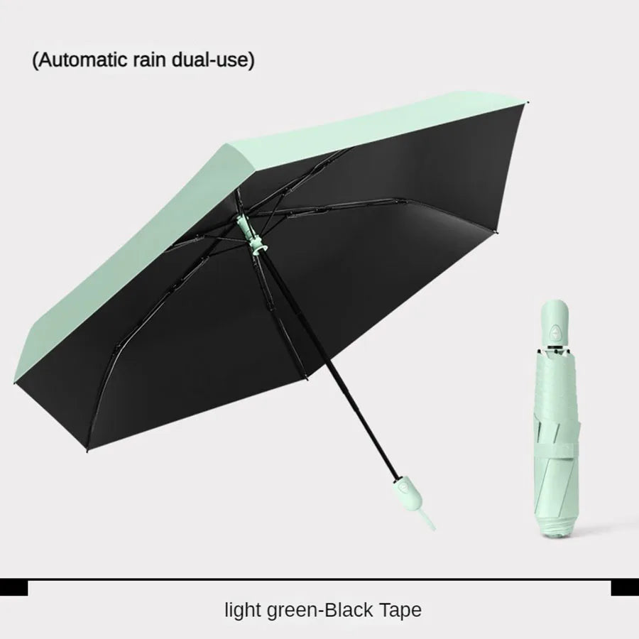Ultra lightweight and portable automatic umbrella for women, suitable for both weather and sun protection