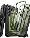 For Samsung Galaxy S25 Case UB Pro Heavy Duty Rugged Phone Case with 2 Front Frame Built-in Screen Protector & Kickstand