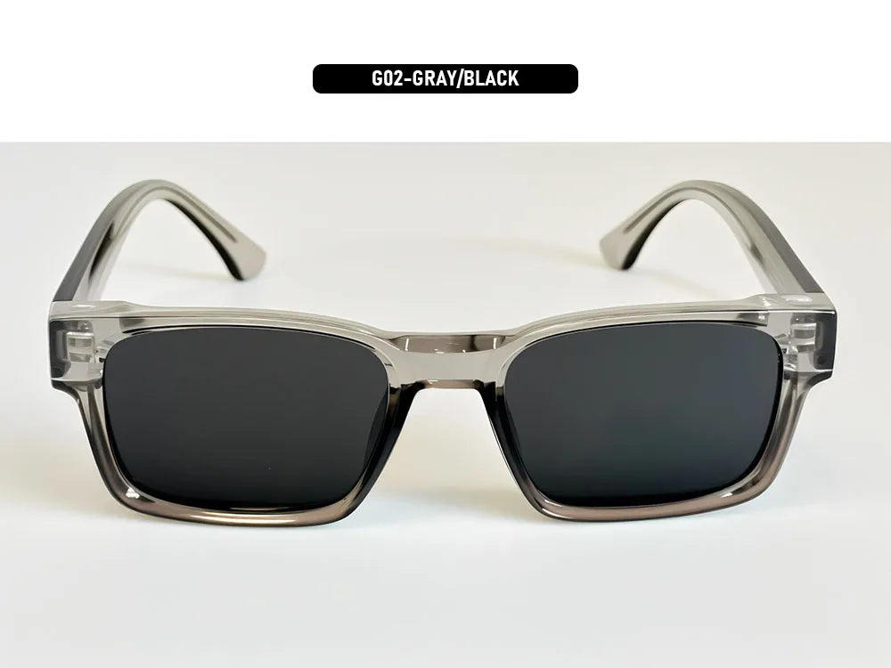 Vintage Square Sunglasses With Polarised Lenses