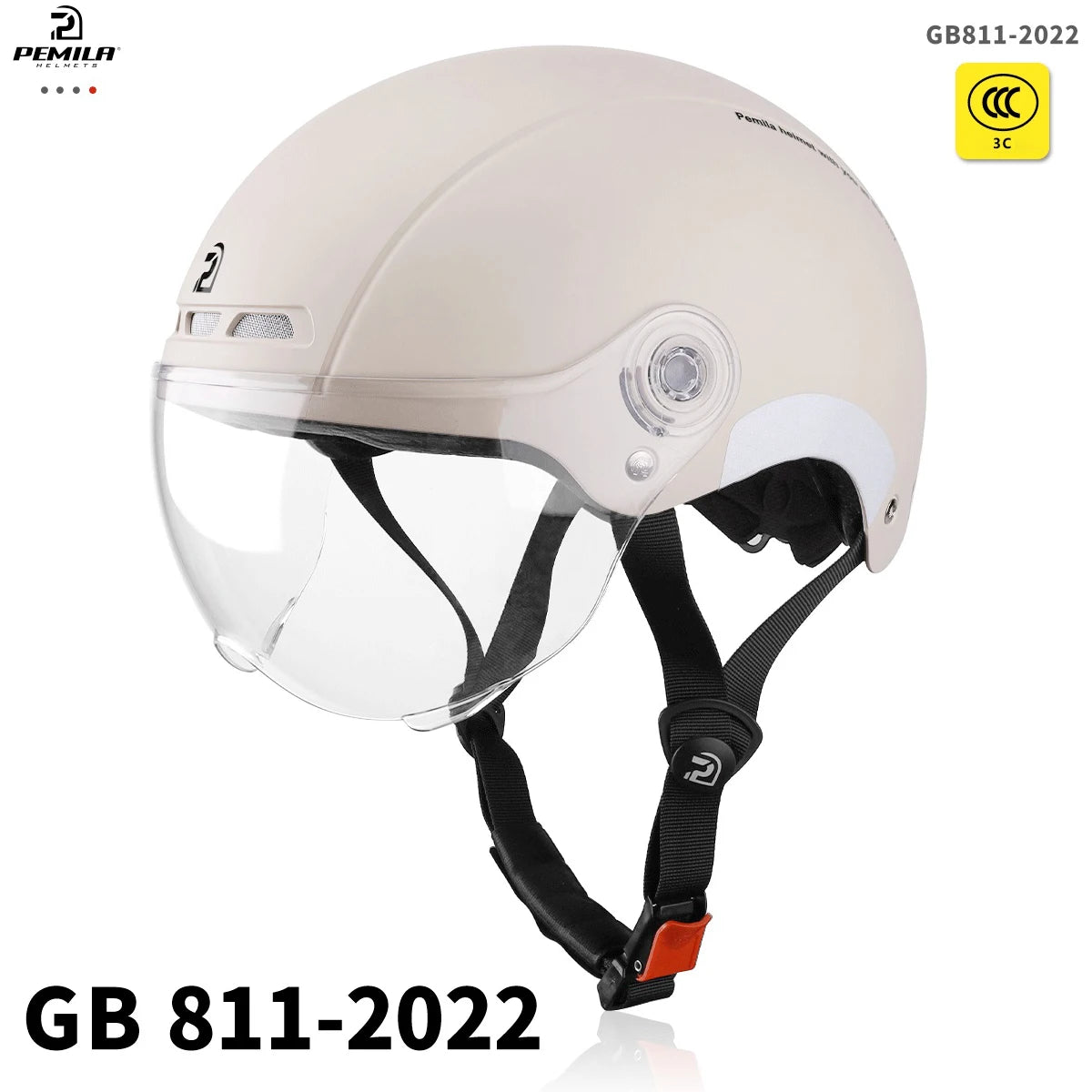 Adult Cycling Helmet With Goggles Ear Protection And Removable Lining