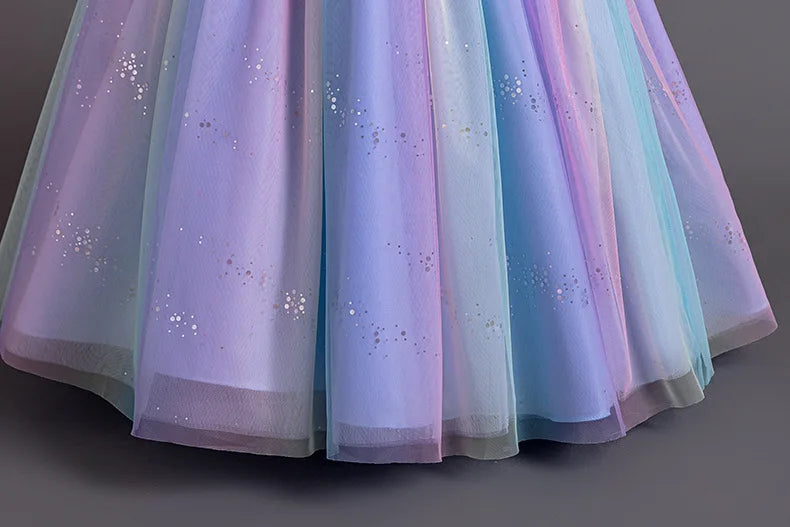 Girls Princess Ball Gown Fluffy Tulle Puffy Dress for Birthday Christmas Pageant Flower Girl Wedding Dress