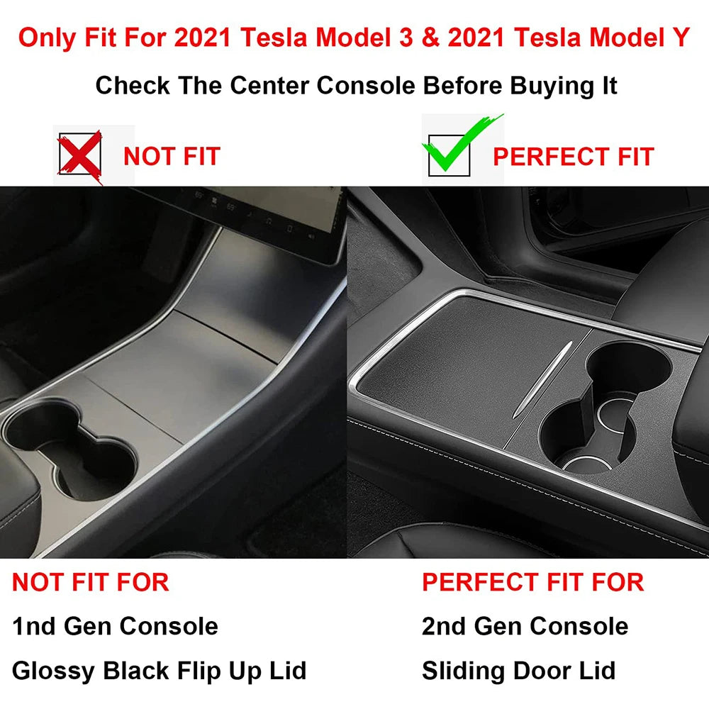 For Tesla Model 3 Model Y Center Console Organizer for TESLA Car Model3modelY Armrest Hidden Storage Box Interior Accessories