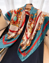 Square Women Scarves Silk Office Ladies Hair Neck Bandanna Headband Foulard Headcloth Muslim Headscarf Female muffler