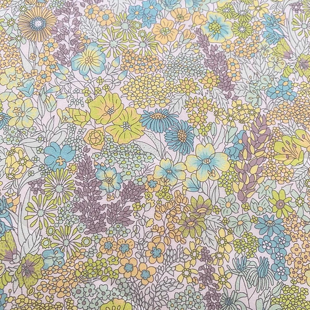 1/3/5M 100%Cotton Digital Printing 80s Like Liberty Margaret Annie Poplin Sewing fabric Making Dress Clothing Handmade DIY Cloth