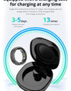 R10 Smart Ring with Charging Case for Men Women, Health and Sleep Monitor, 5ATM Waterproof, Multi-sport Mode