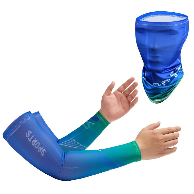 Unisex Cooling Arm Sleeves Sports Running UV Sun Protection Outdoor Hiking Fishing Cycling Arm Sleeves Protection