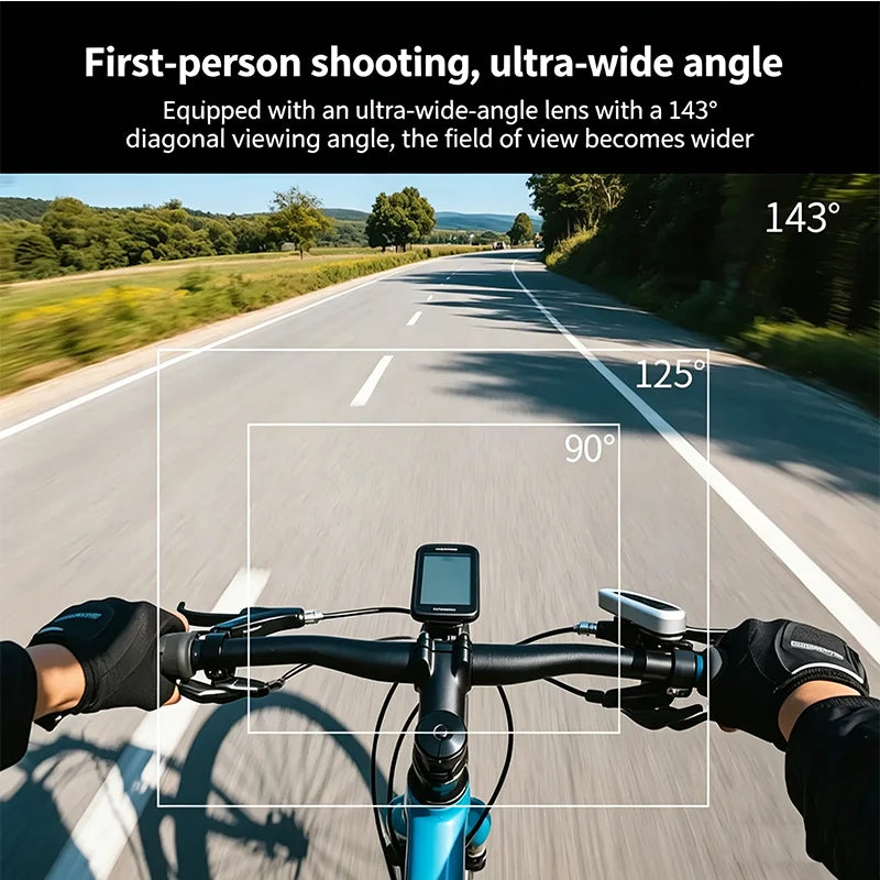 4K WiFi Thumb Action Camera 6-Axis EIS Waterproof Mini Body Cam with Charging Dock