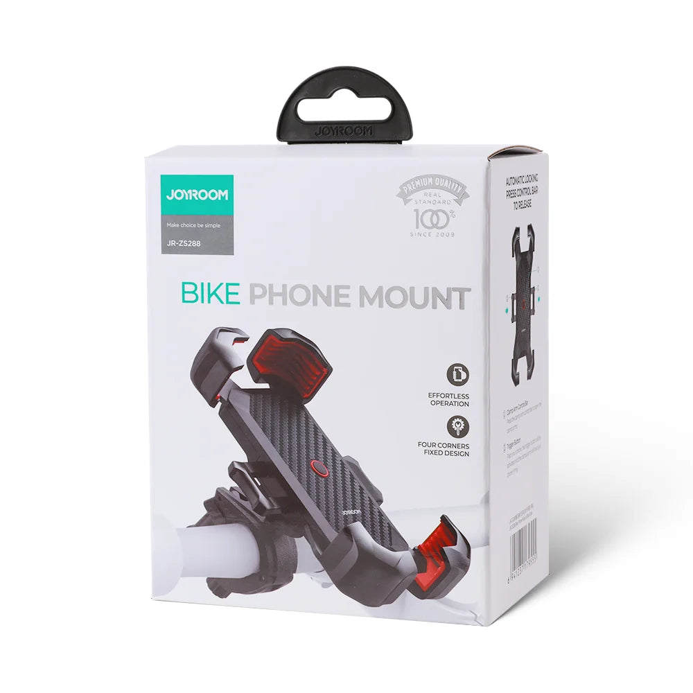 Universal Bike Phone Holder for 4.7-7 inch Mobile Phone 360°View Bicycle Phone Holder Stand Shockproof Bracket JR-ZS288