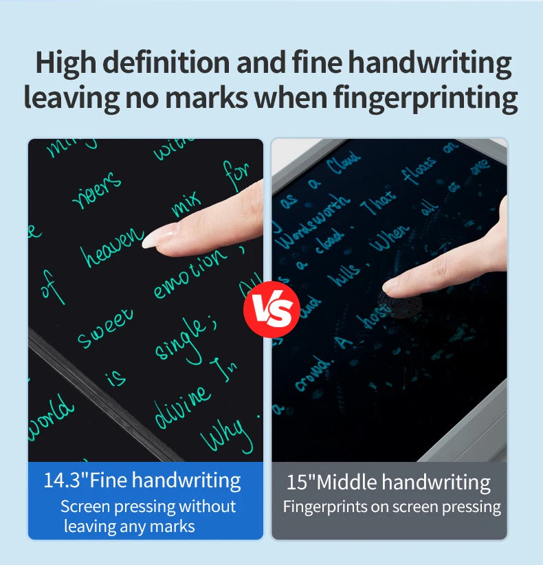 14.3-inch Folding Screen  LCD Superfine Handwriting Writing Board Meeting megnetic to Eras Drawings Tablet Split screen