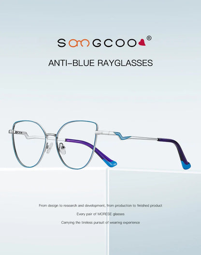 HONGMEI lunette Prescription glasses for women 's grade glasses Reading Eye in trend myopia Blue light filter 3043