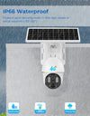 Outdoor Solar 4G Camera 10X Optical Zoom Night Vision Battery CCTV Monitor PIR Human Detection Waterproof Security Video Camera