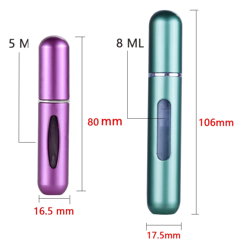 5/8ml Mini Portable Refillable Perfume Bottle with Spray Scent Pump Home Travel Empty Cosmetic Containers Spray Atomizer Bottles