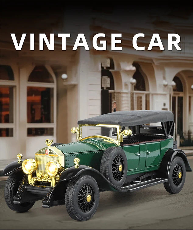 1:24 Rolls Royce Phantom I 1925 Luxury Classic Retro Sedan Alloy Diecast Model Car Home Trendy Toys Ornaments Birthday Present