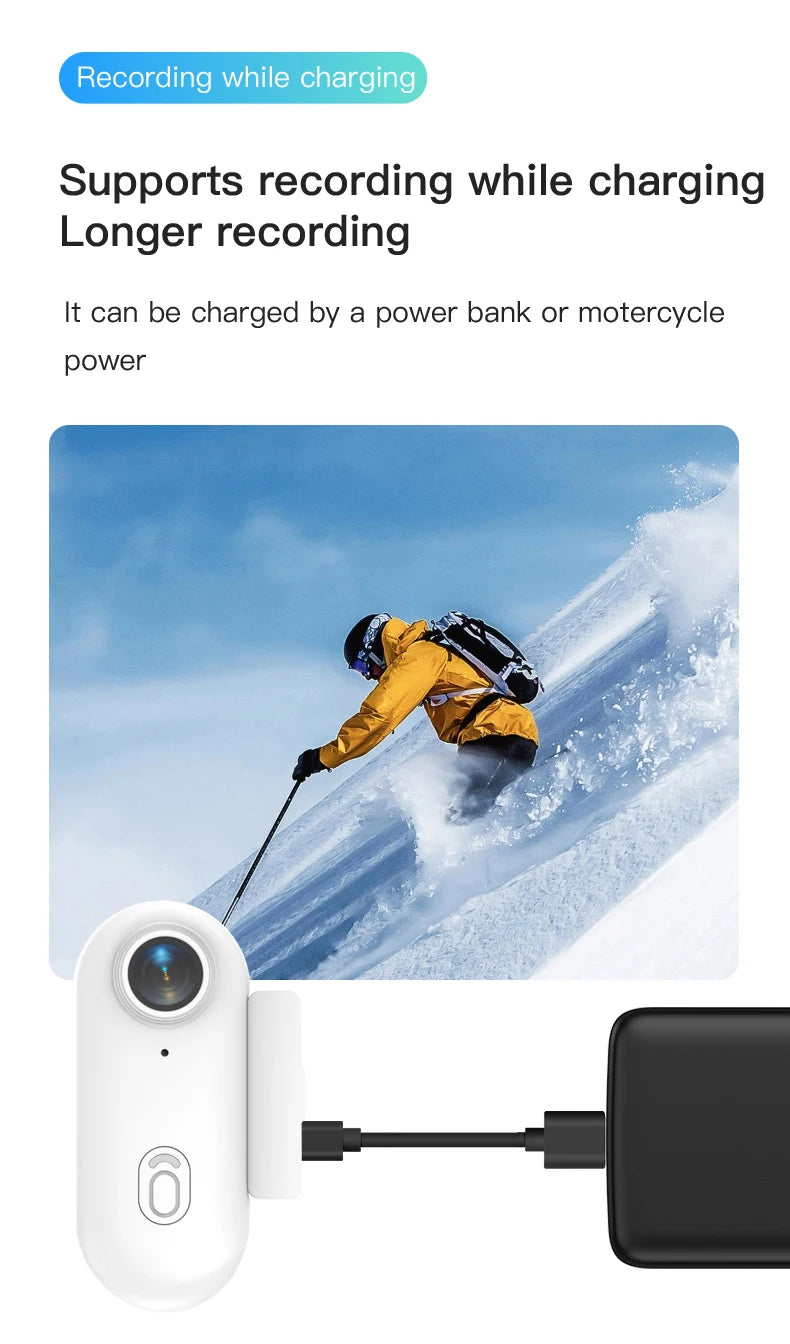 Mini 4K Thumb Action Camera with WiFi Remote Control and Electronic Image Stabilization