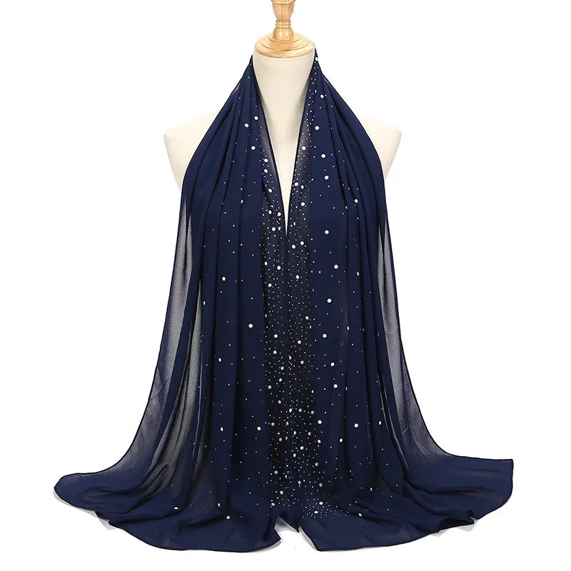 Chiffon Hijabs Scarf Turbans High Quality Chiffon Shawls For Muslim Veil Islamic Malaysian Women Veil Hijabs Scarf Long Shawls