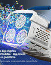 60 Holes Bubble Gun Soap Bubble Machine Electric Automatic Rocket Kid Outdoor Wedding Party Toy LED Light