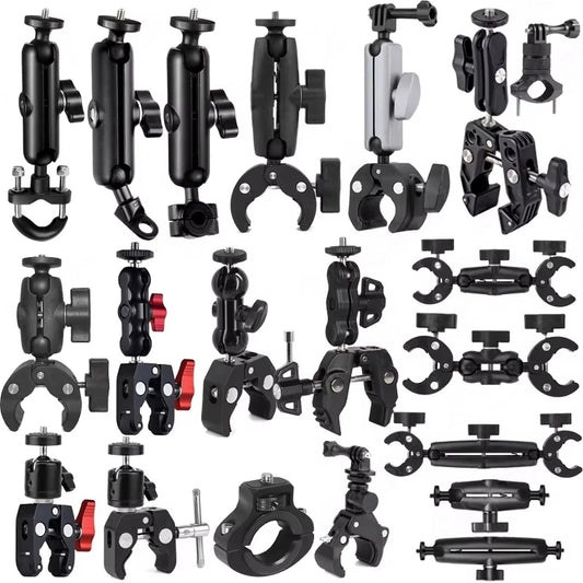 Action Camera Bicycle Motorcycle Handlebar Mount Selfie Stick Bracket